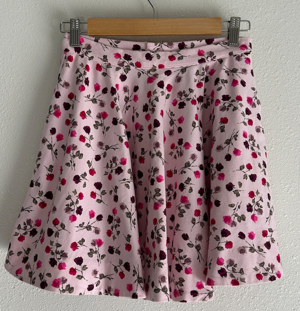 Kate Spade Girls Floral Print Circle Skirt Tossed Rose Size 14